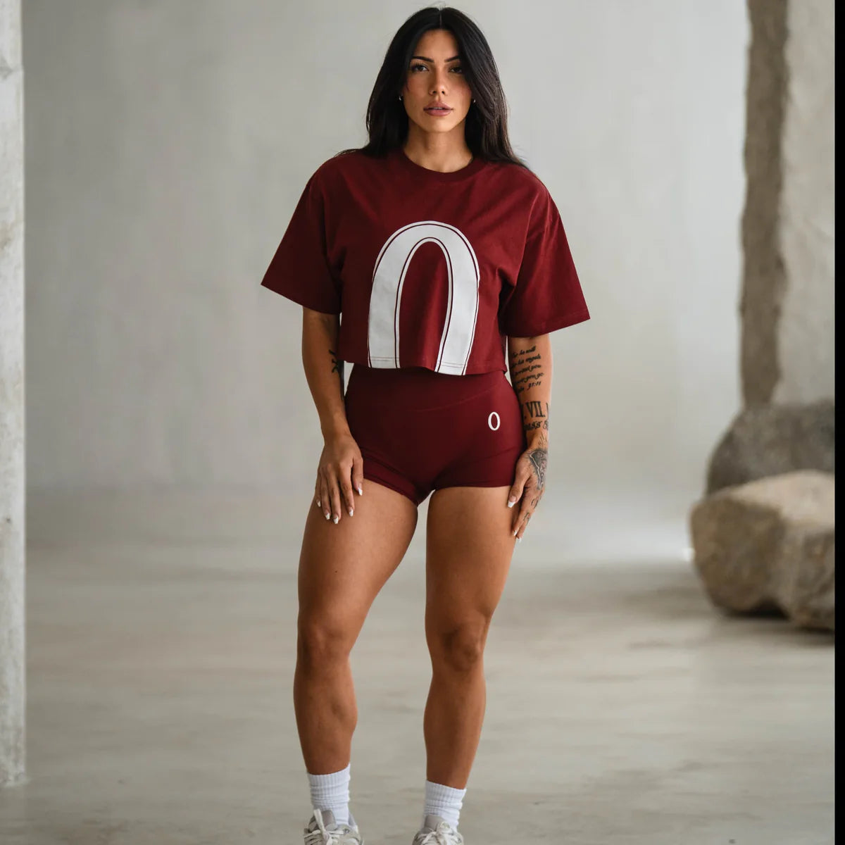 OLYMPIA 4" TRAINING SHORTS EMBER RED