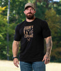 HUNT LIVE EXPLORE TEE IN BLACK