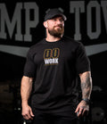 DO WORK MF GRADIENT TEE IN BLACK