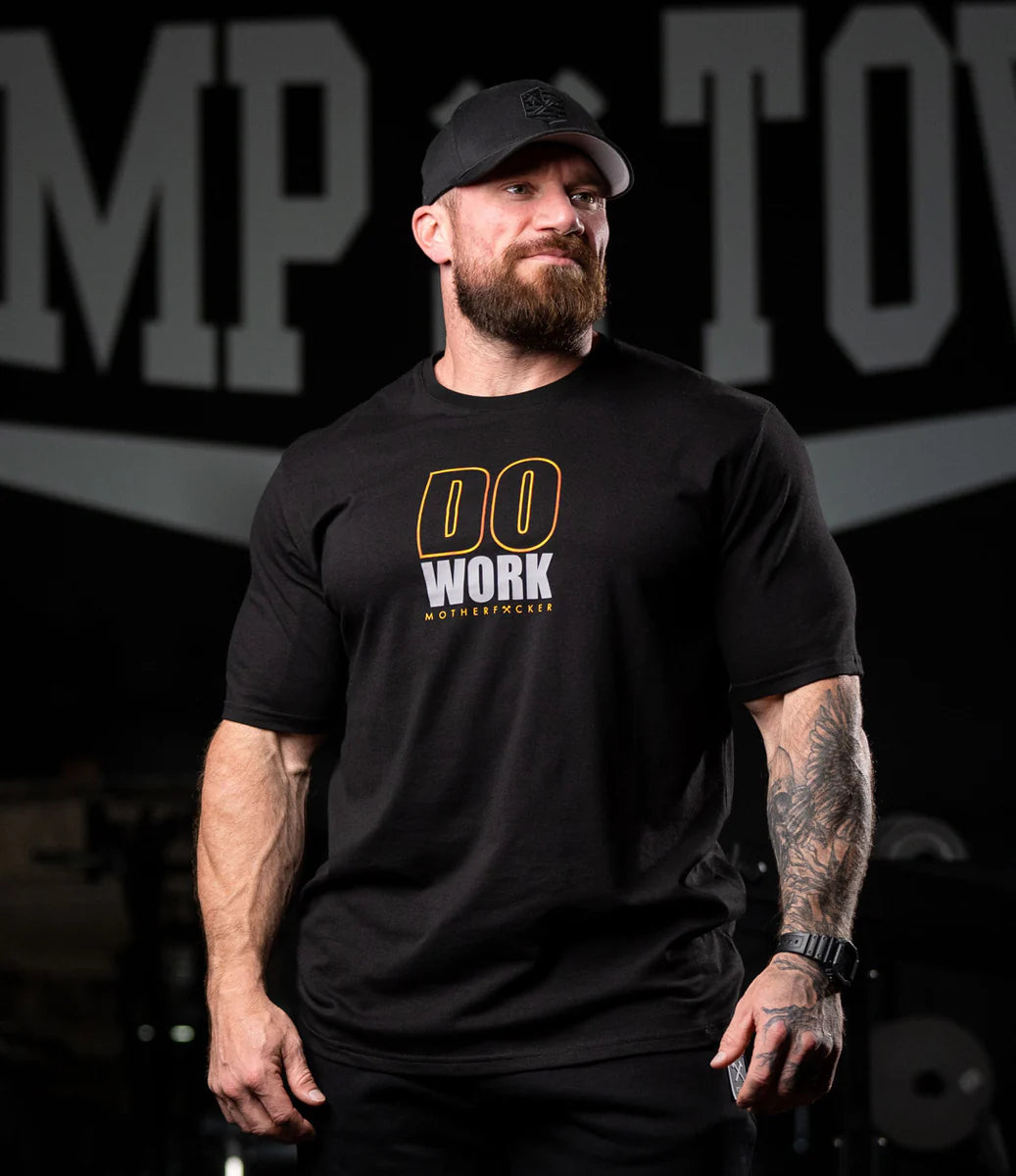 DO WORK MF GRADIENT TEE IN BLACK
