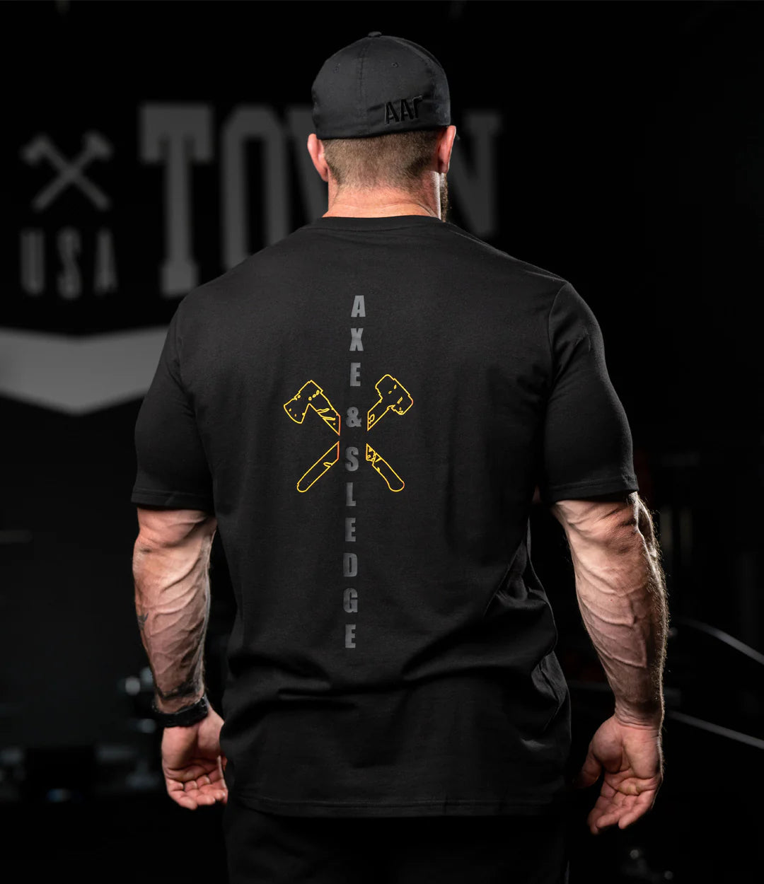 DO WORK MF GRADIENT TEE IN BLACK