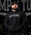 BANNER HOODIE IN BLACK