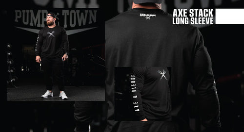 AXE STACK LONG SLEEVE IN BLACK