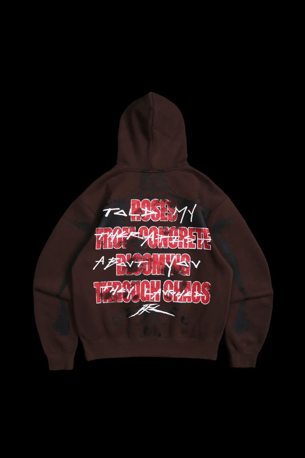 THEY LAUGHED CHAOS HOODIE IN BROWN