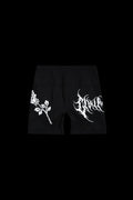 SIGILISM ROSES KELLY SEAMLESS SHORTS IN BLACK