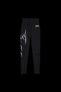MIDNIGHT VEINS KELLY SEAMLESS SCRUNCH LEGGINGS IN BLACK