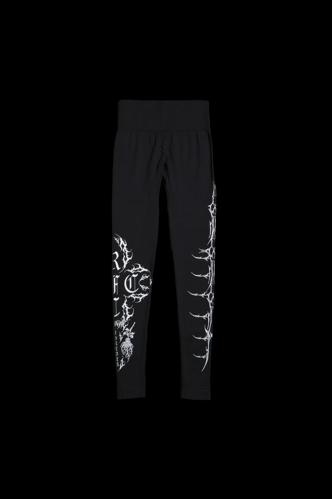 SINISTER BLOOM KELLY SEAMLESS SCRUNCH LEGGINGS IN BLACK
