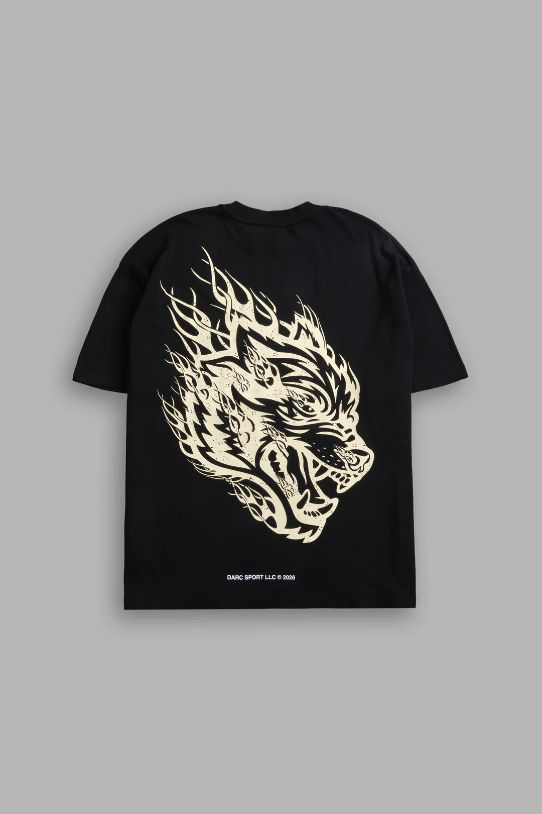 WOLVES INFERNO "PREMIUM" OVERSIZED TEE IN BLACK