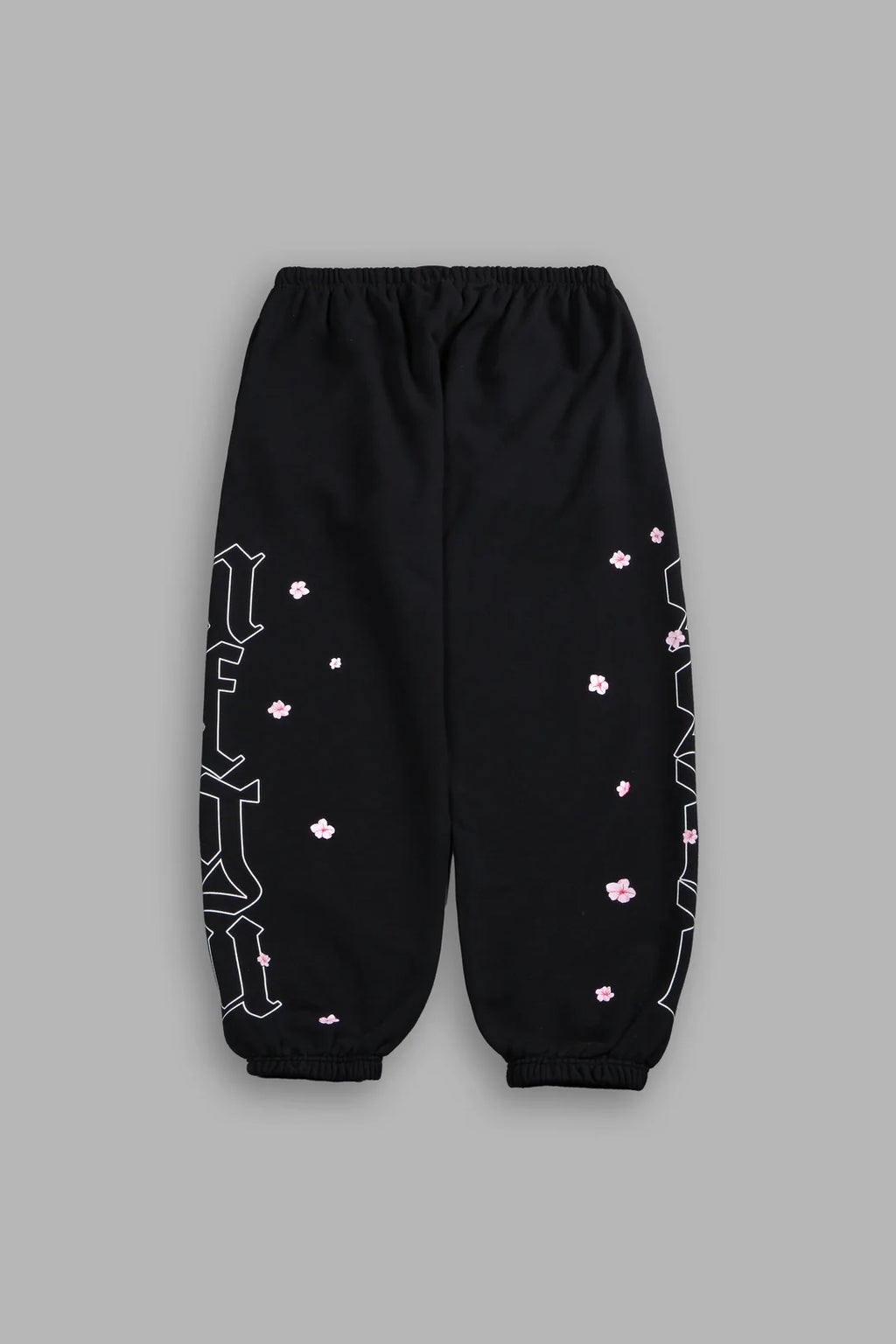 BLOSSOM MANTRA UNISEX LOUNGER SWEAT PANTS IN BLACK