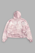 WOLVES HAVE YOUR BACK UNISEX "BOX CUT" PIERCE HOODIE IN BLUSH VINTAGE WOODLAND CAMO