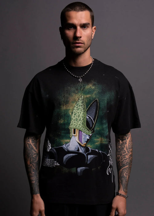 CELL ENERGY "PREMIUM" OVERSIZED TEE IN BLACK