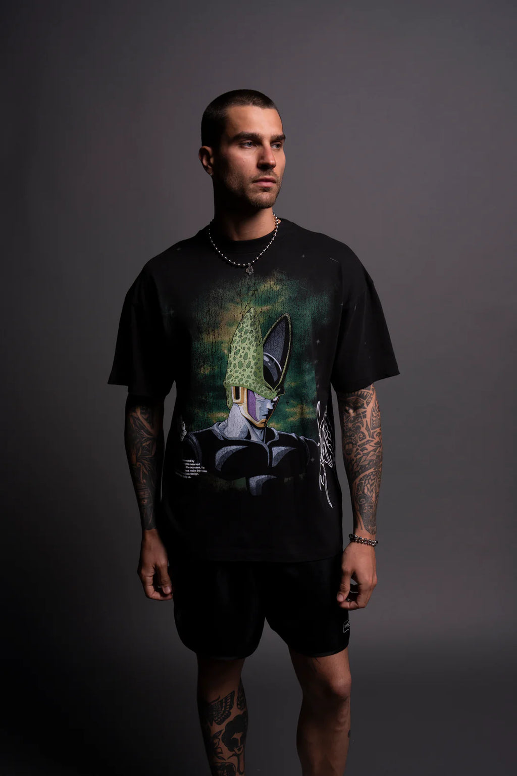 CELL ENERGY "PREMIUM" OVERSIZED TEE IN BLACK