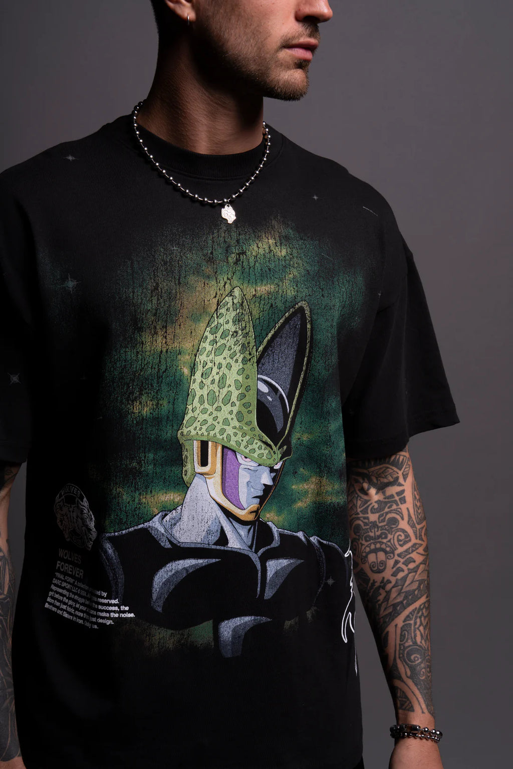 CELL ENERGY "PREMIUM" OVERSIZED TEE IN BLACK