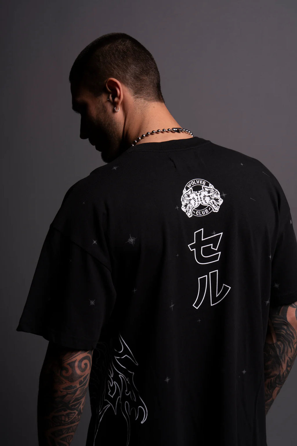 CELL ENERGY "PREMIUM" OVERSIZED TEE IN BLACK