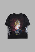 VEGETA ENERGY "PREMIUM" OVERSIZED TEE IN BLACK