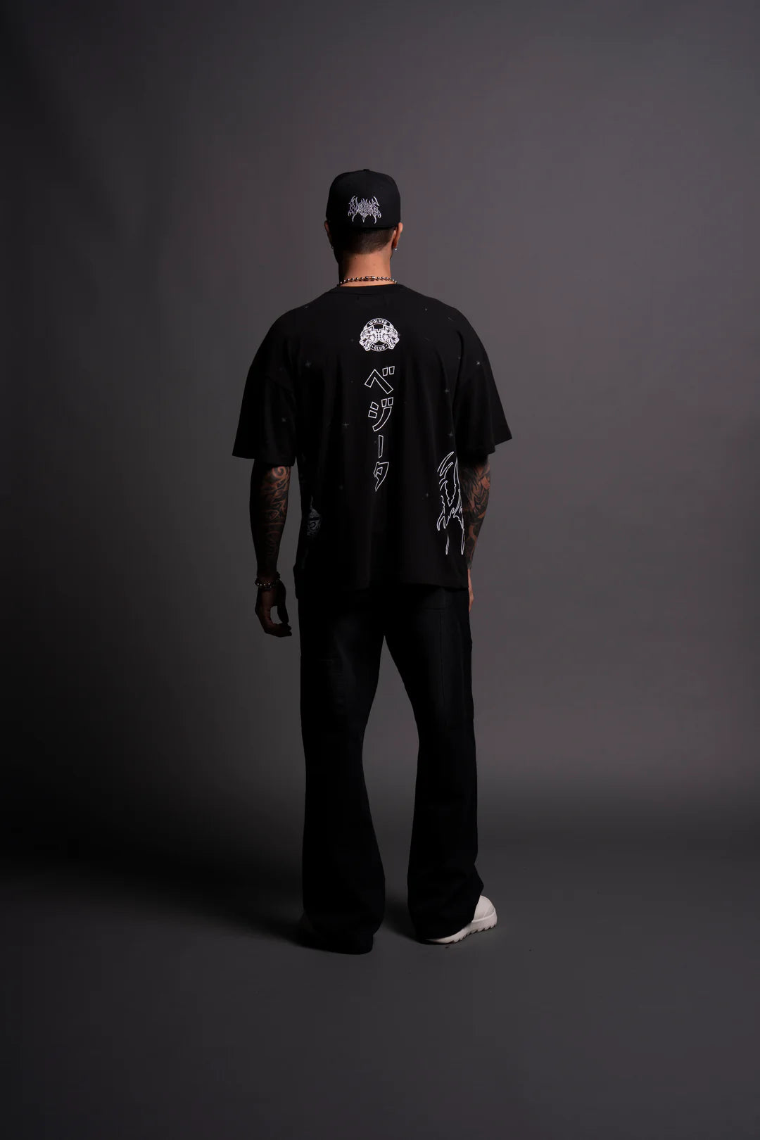 VEGETA ENERGY "PREMIUM" OVERSIZED TEE IN BLACK