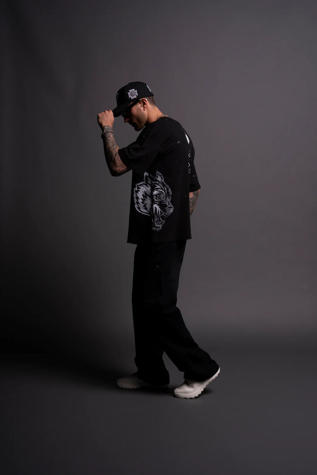 VEGETA ENERGY "PREMIUM" OVERSIZED TEE IN BLACK