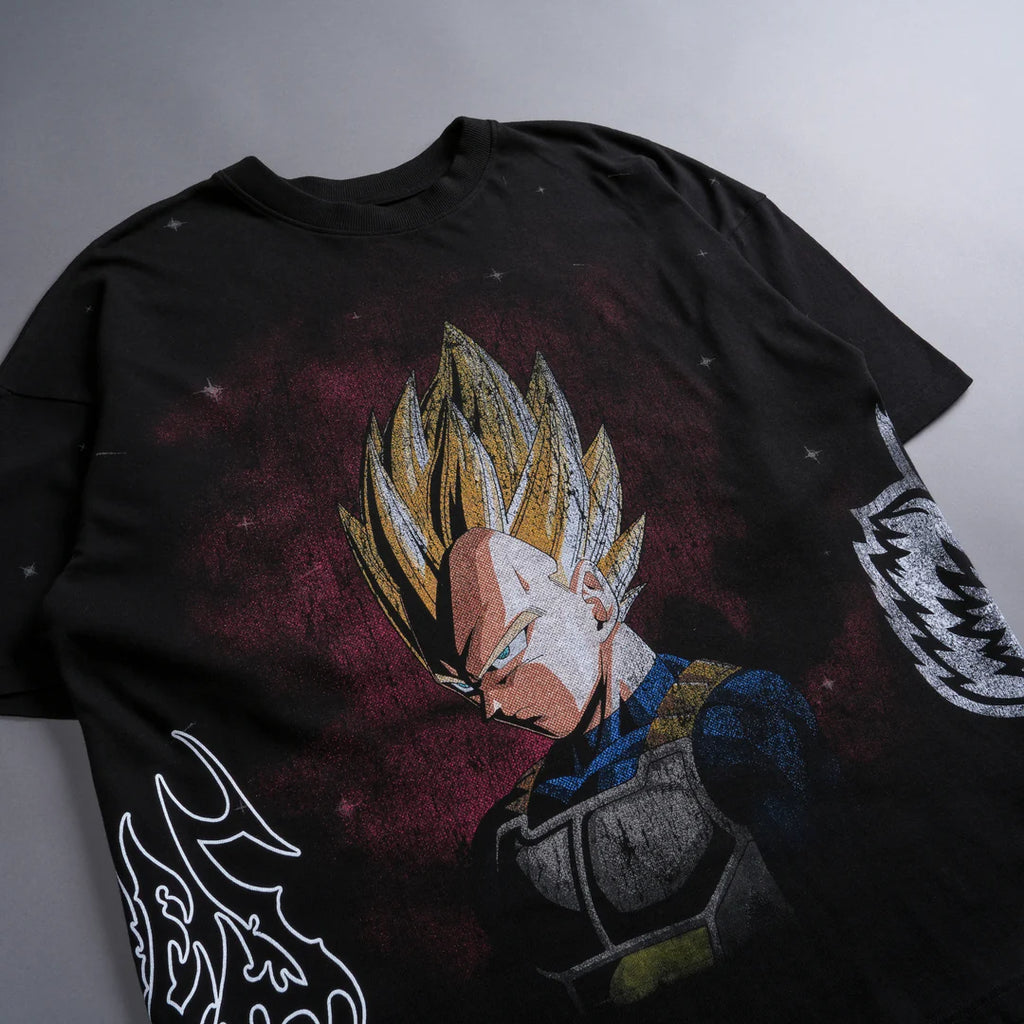 VEGETA ENERGY "PREMIUM" OVERSIZED TEE IN BLACK