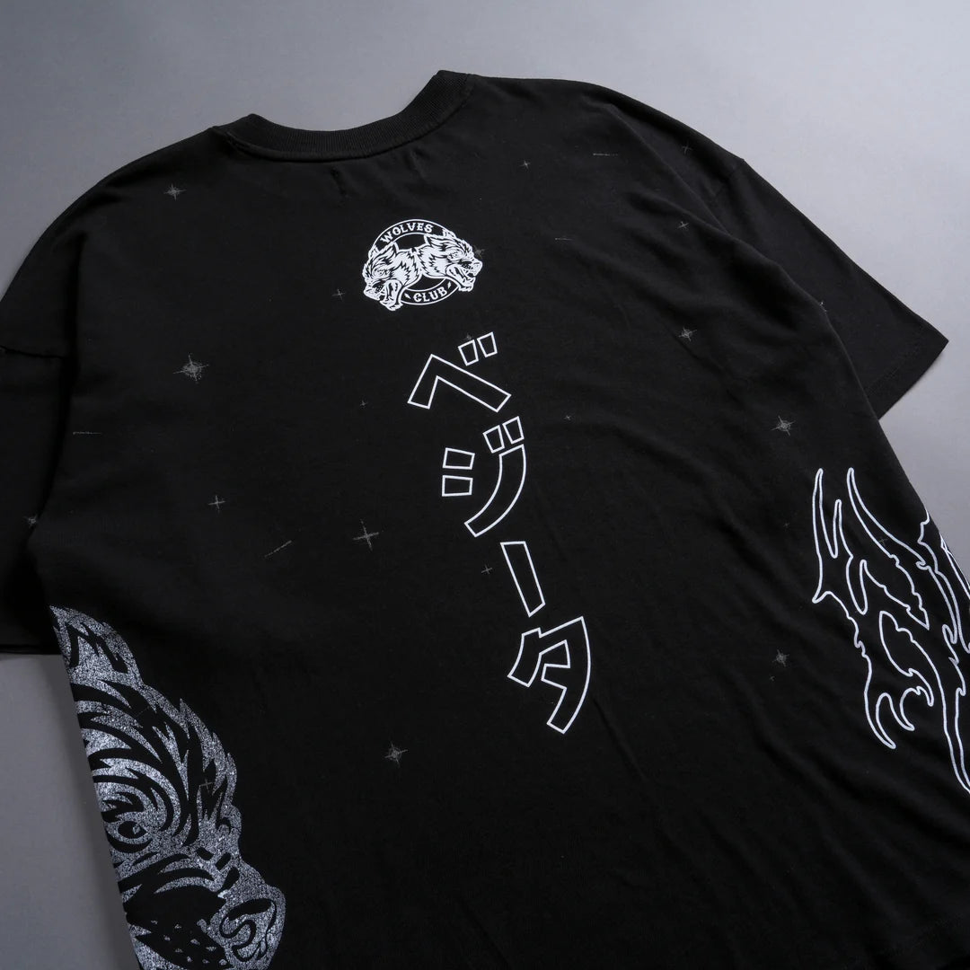 VEGETA ENERGY "PREMIUM" OVERSIZED TEE IN BLACK