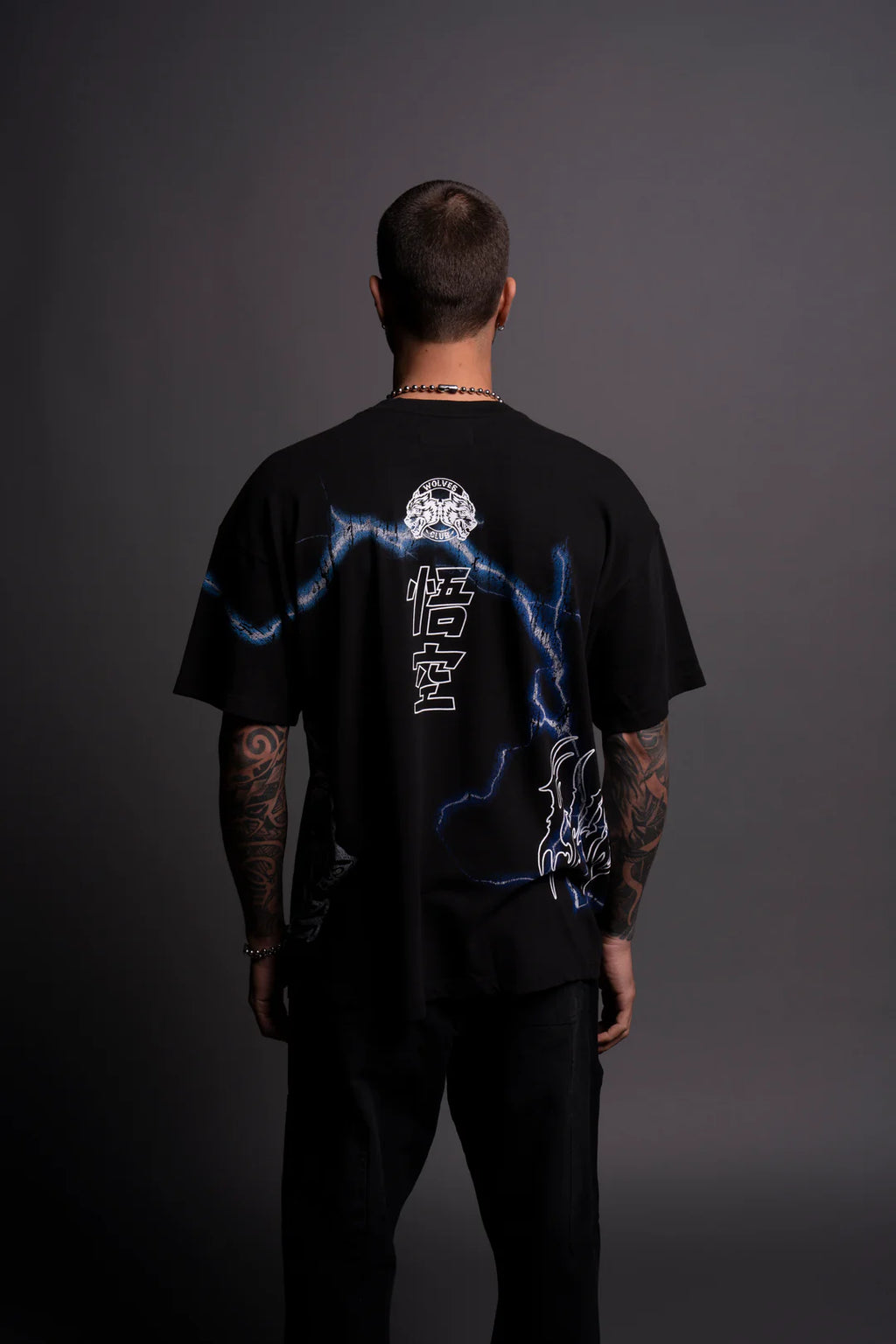 GOKU ENERGY "PREMIUM" OVERSIZED TEE IN BLACK