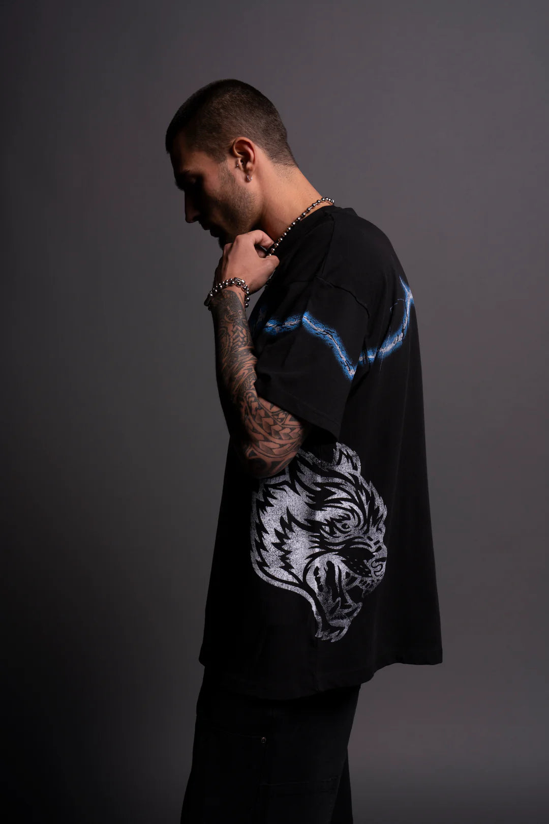 GOKU ENERGY "PREMIUM" OVERSIZED TEE IN BLACK