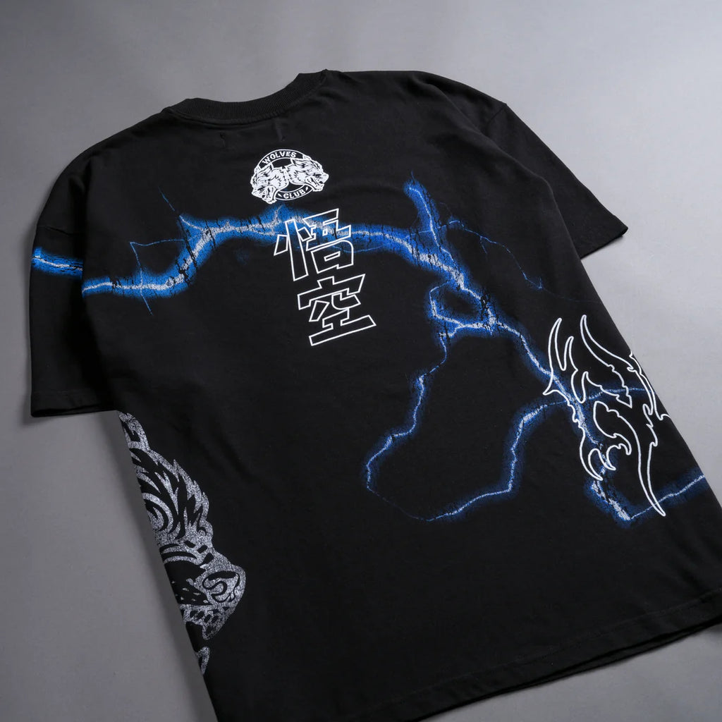 GOKU ENERGY "PREMIUM" OVERSIZED TEE IN BLACK