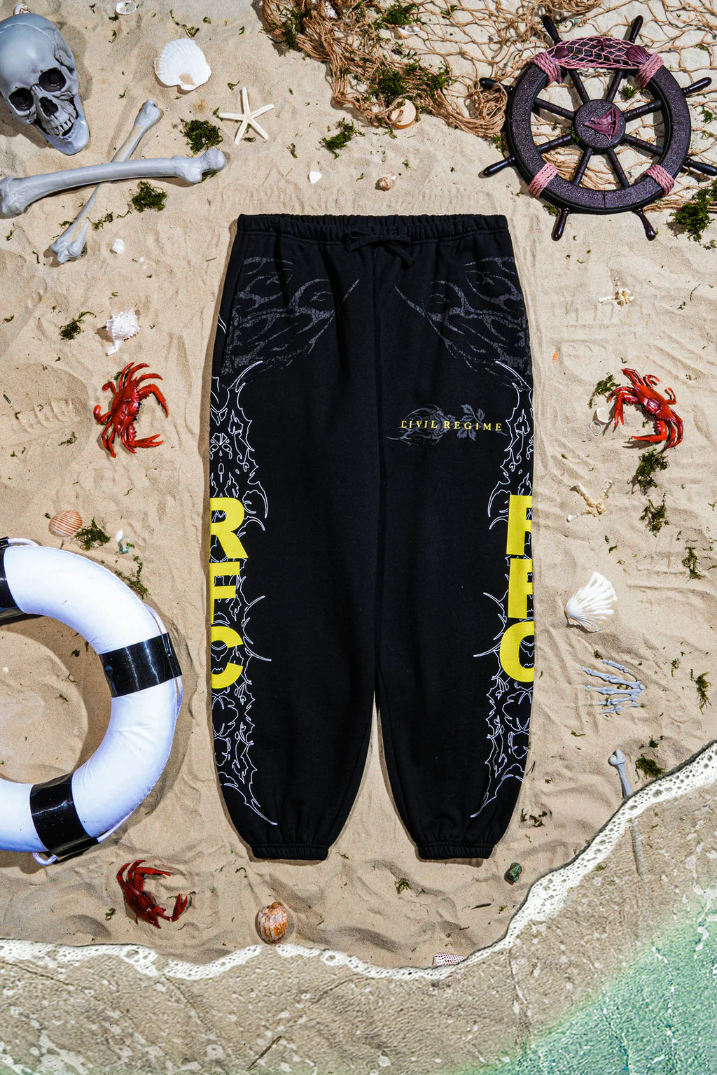 PARA BELLUM LOUNGER SWEAT PANTS IN BLACK