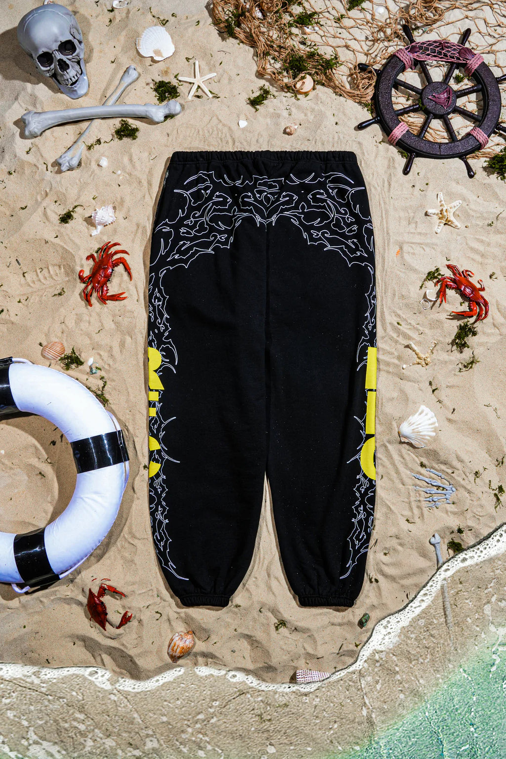 PARA BELLUM LOUNGER SWEAT PANTS IN BLACK