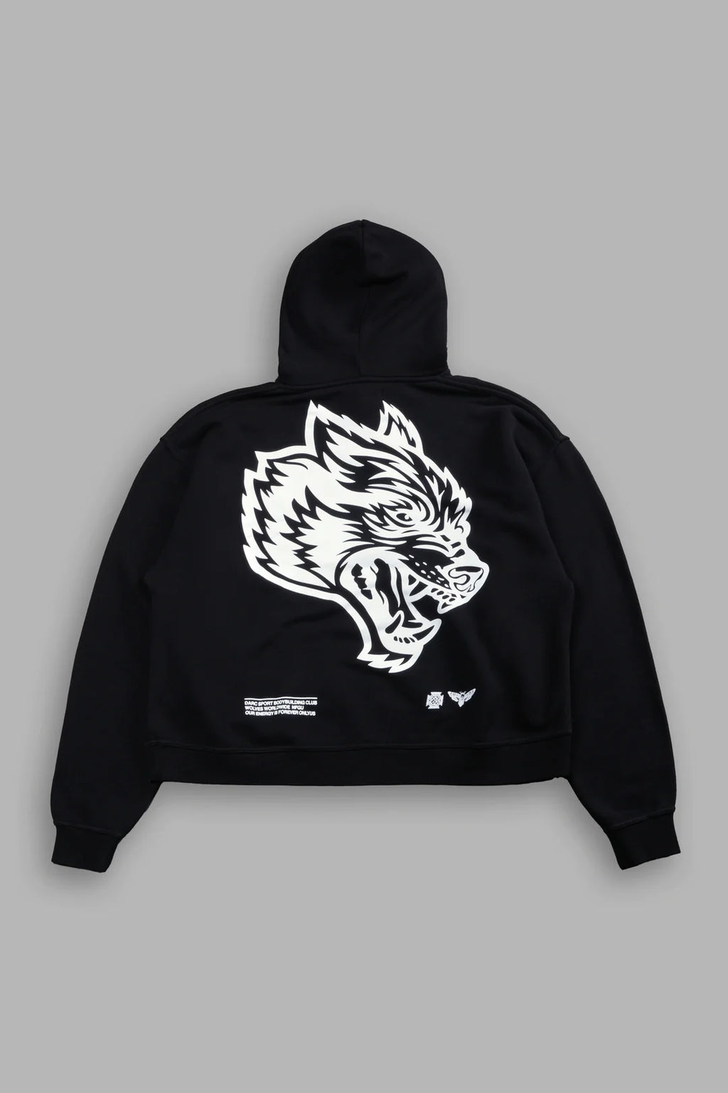 RESPECT US "BOX CUT" PIERCE HOODIE IN BLACK