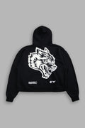 RESPECT US "BOX CUT" PIERCE HOODIE IN BLACK
