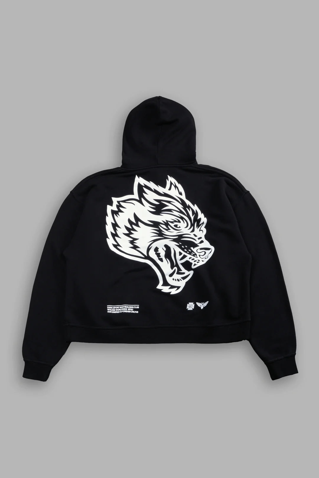 RESPECT US "BOX CUT" PIERCE HOODIE IN BLACK