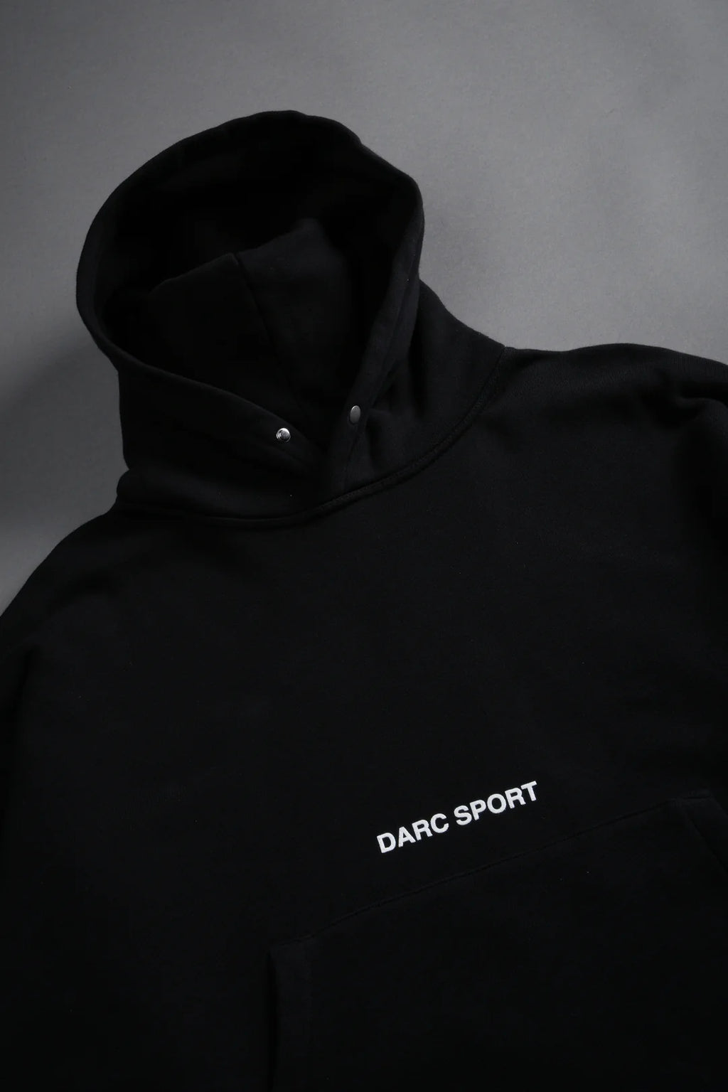 RESPECT US "BOX CUT" PIERCE HOODIE IN BLACK