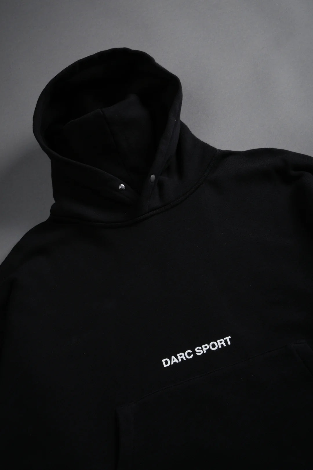 RESPECT US "BOX CUT" PIERCE HOODIE IN BLACK