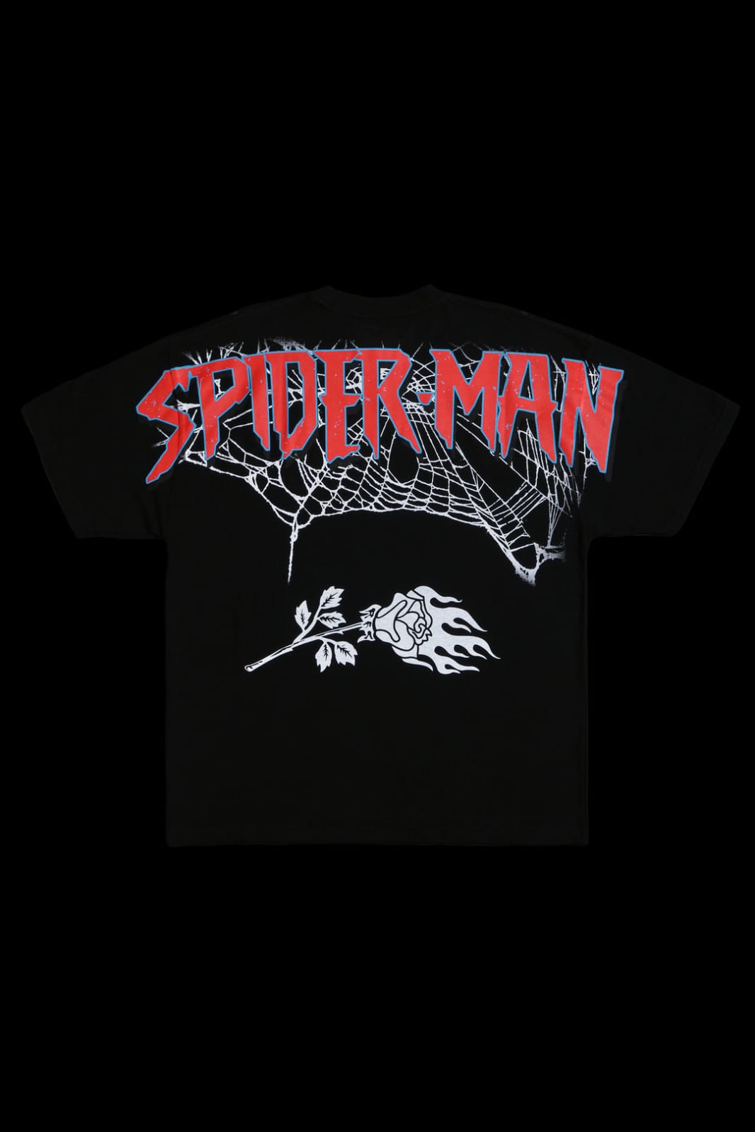 ZOMBIE SPIDERMAN AMERICAN CLASSIC OVERSIZED TEE IN BLACK