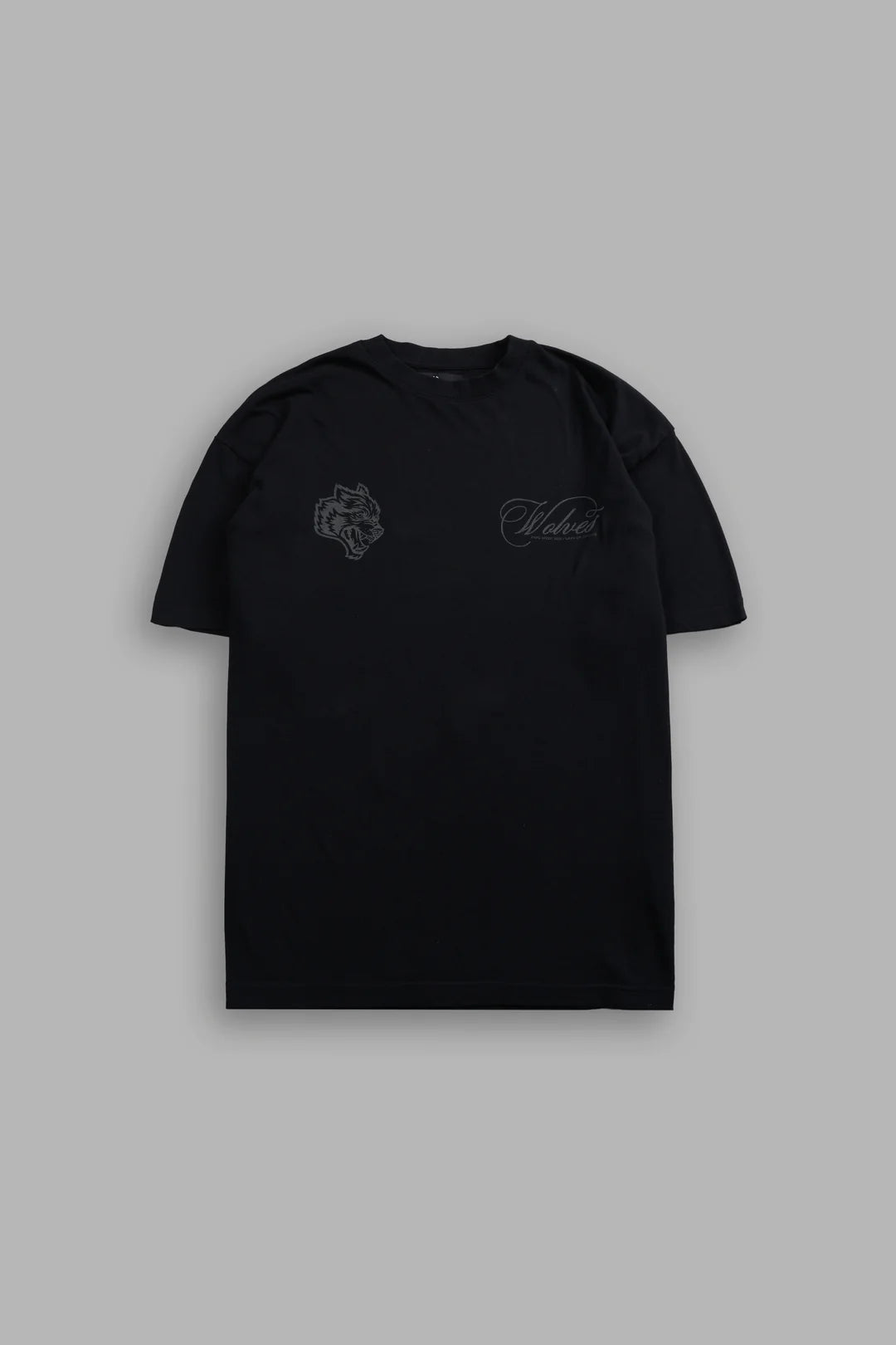 NOCTURNE BLOOM PREMIUM OVERSIZED TEE IN BLACK