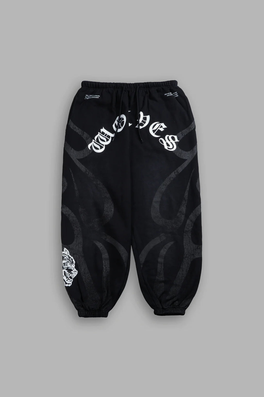 CHOPPER INFERNO LOUNGER SWEAT PANTS IN BLACK SUN FADE