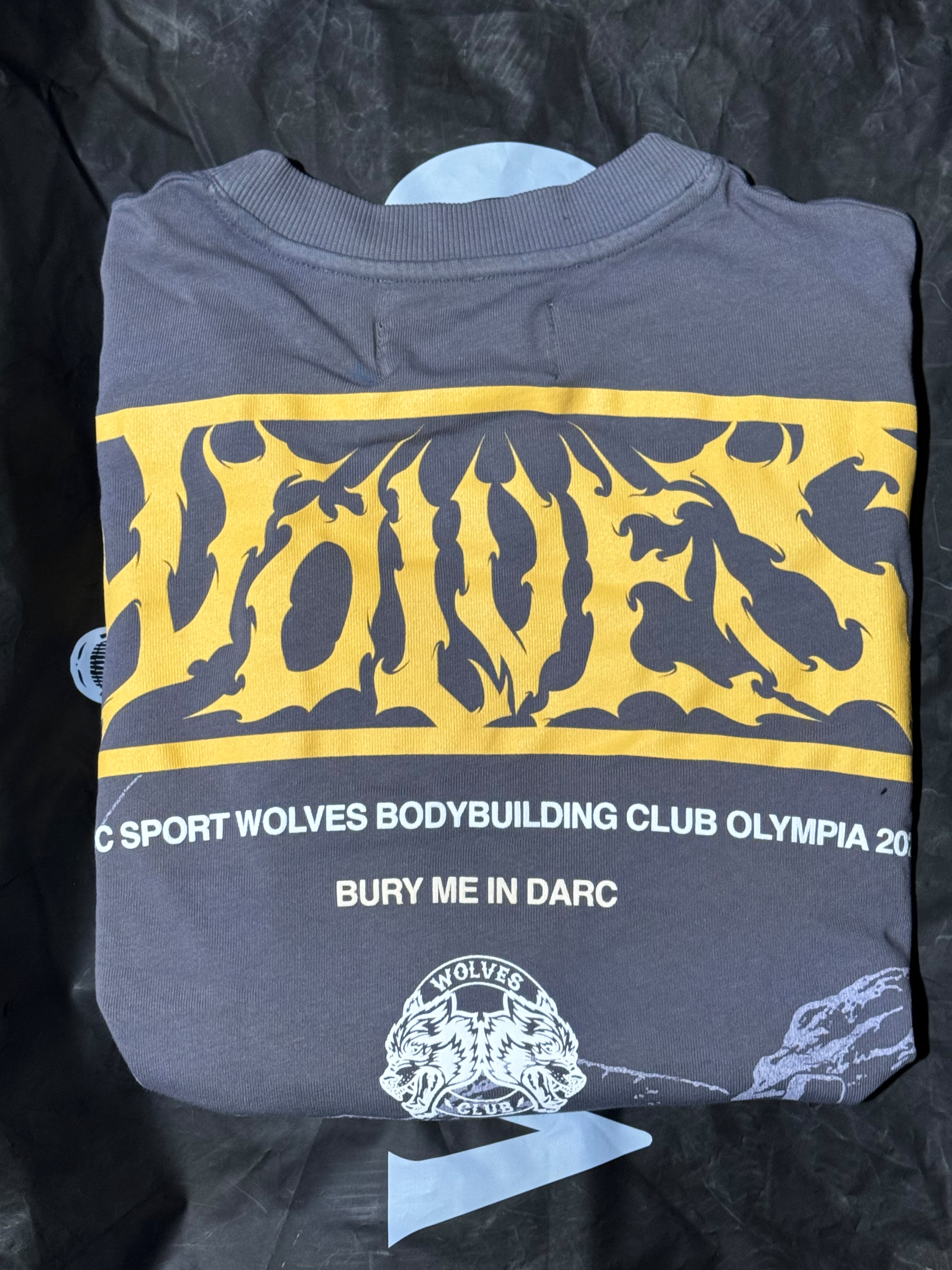 Olympia 2025 Grunge Raw Hem Box Cut Tee Nirvana Gray