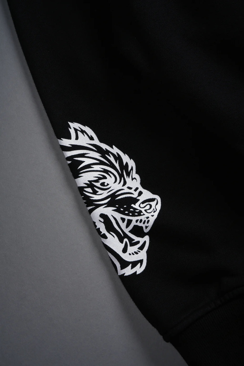 WOLF CHOPPER VEX DOUBLE ZIP HOODIE IN BLACK