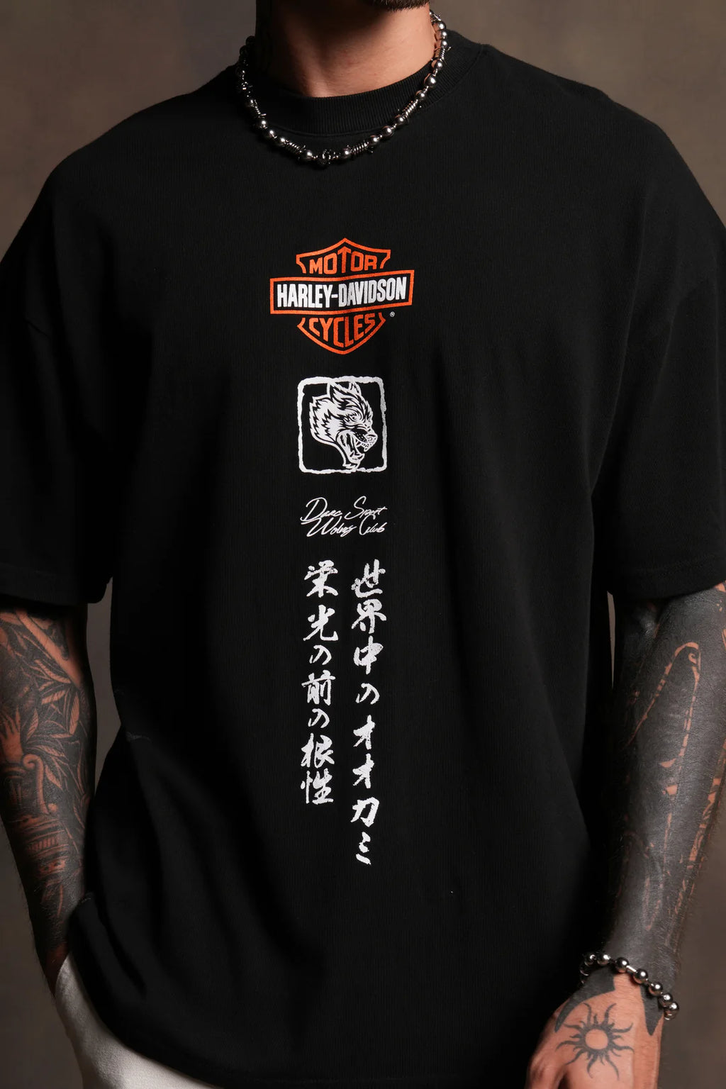 WLVS CODE SIDE-BY-SIDE SERIES PREMIUM TEE IN BLACK