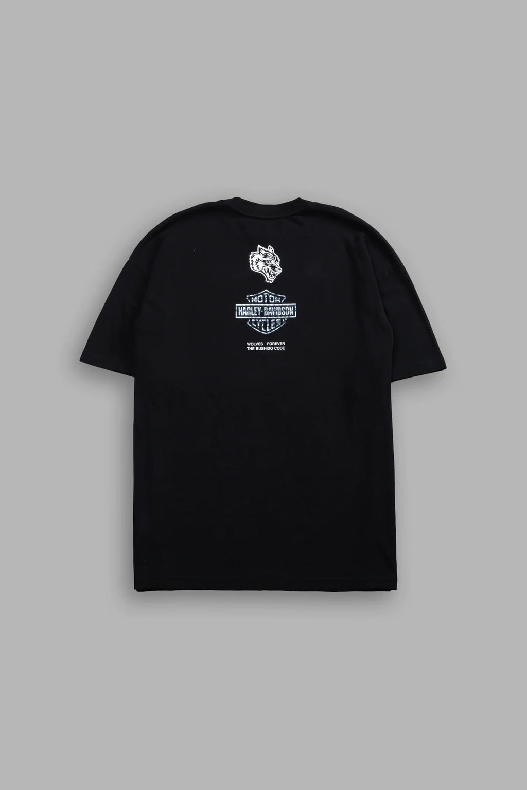 SKULLS & STEEL PREMIUM TEE IN BLACK