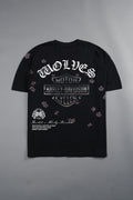 PETALS IN THE WIND PREMIUM TEE IN BLACK