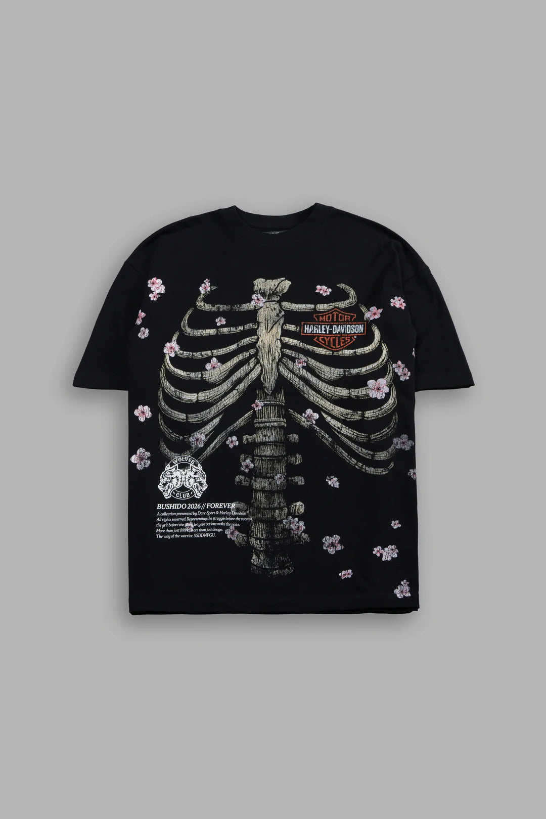 MORI BLOSSOM PREMIUM TEE IN BLACK