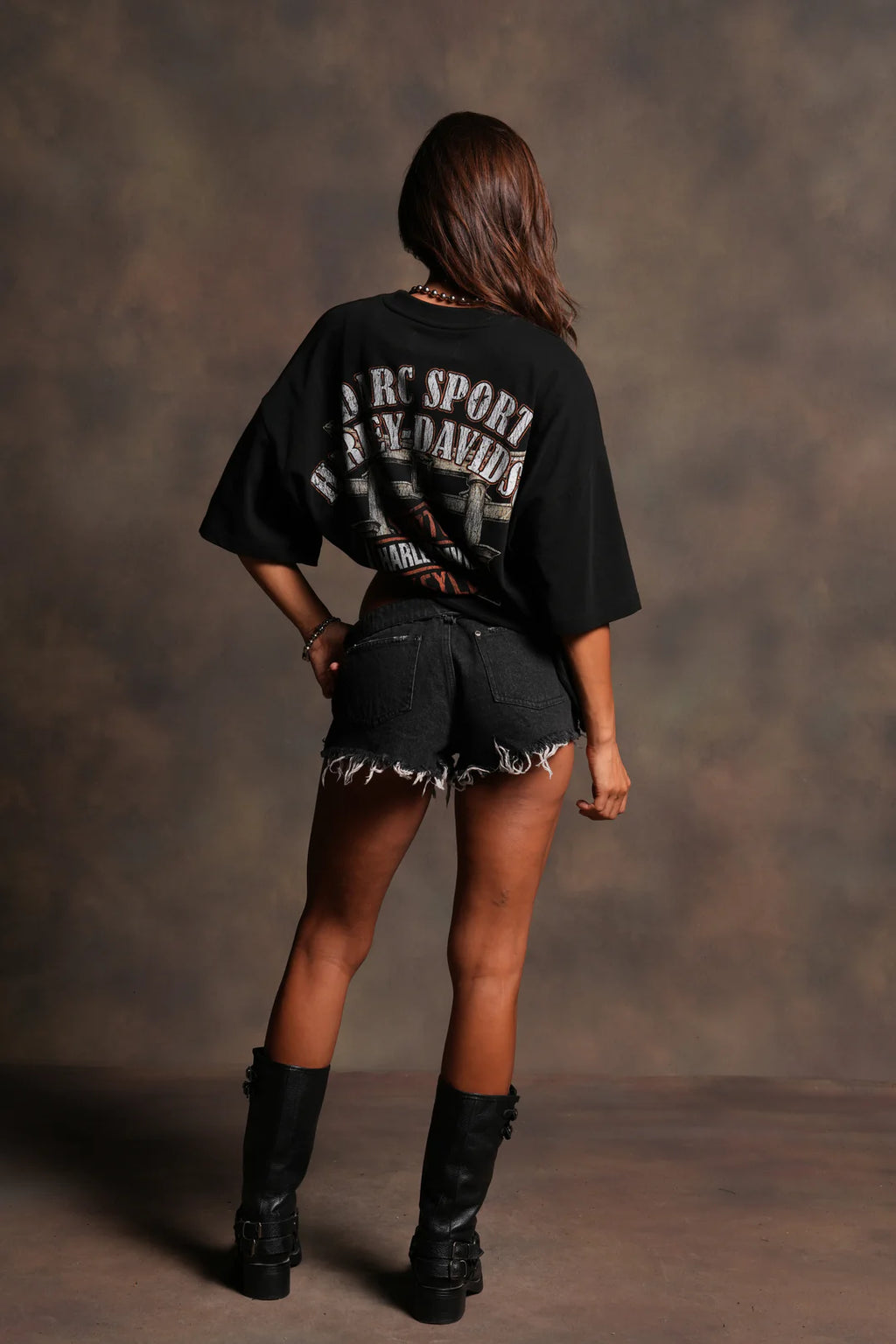 MORI BLOSSOM PREMIUM TEE IN BLACK