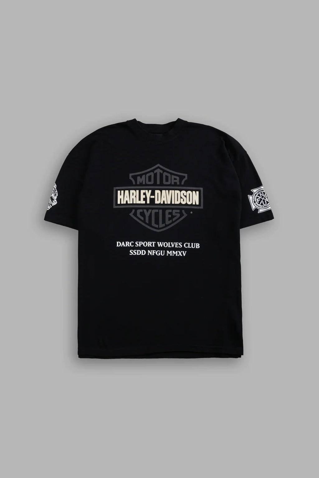 OUR CLUBS "PREMIUM" OVERSIZED TEE IN BLACK/BLACK