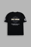OUR CLUBS "PREMIUM" OVERSIZED TEE IN BLACK/BLACK