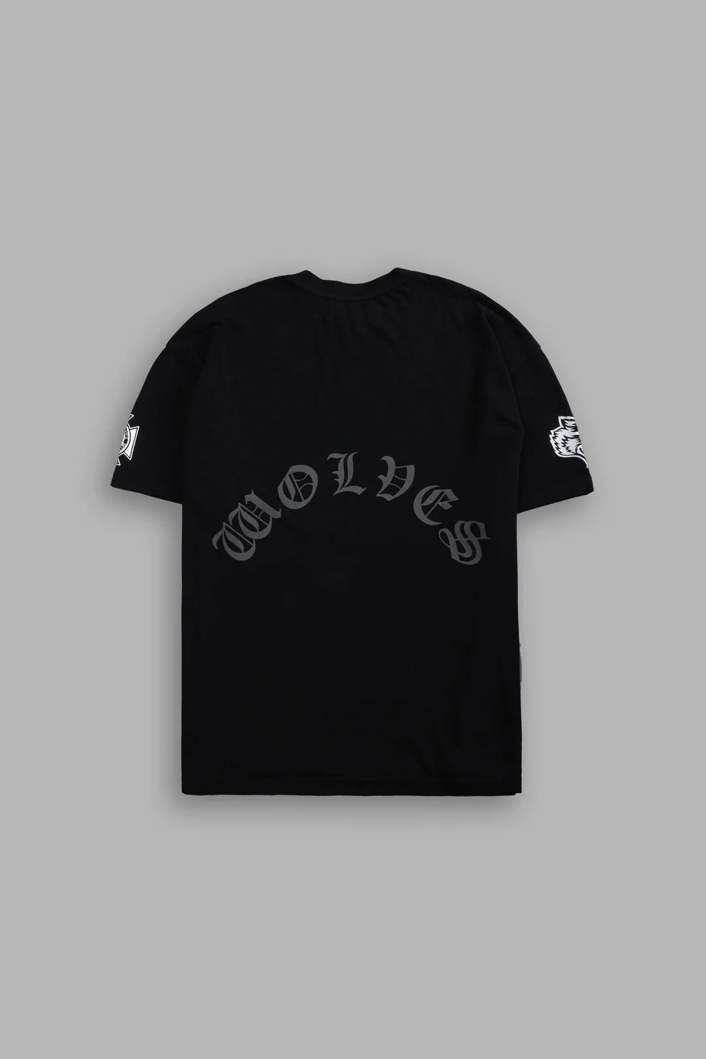 OUR CLUBS "PREMIUM" OVERSIZED TEE IN BLACK/BLACK
