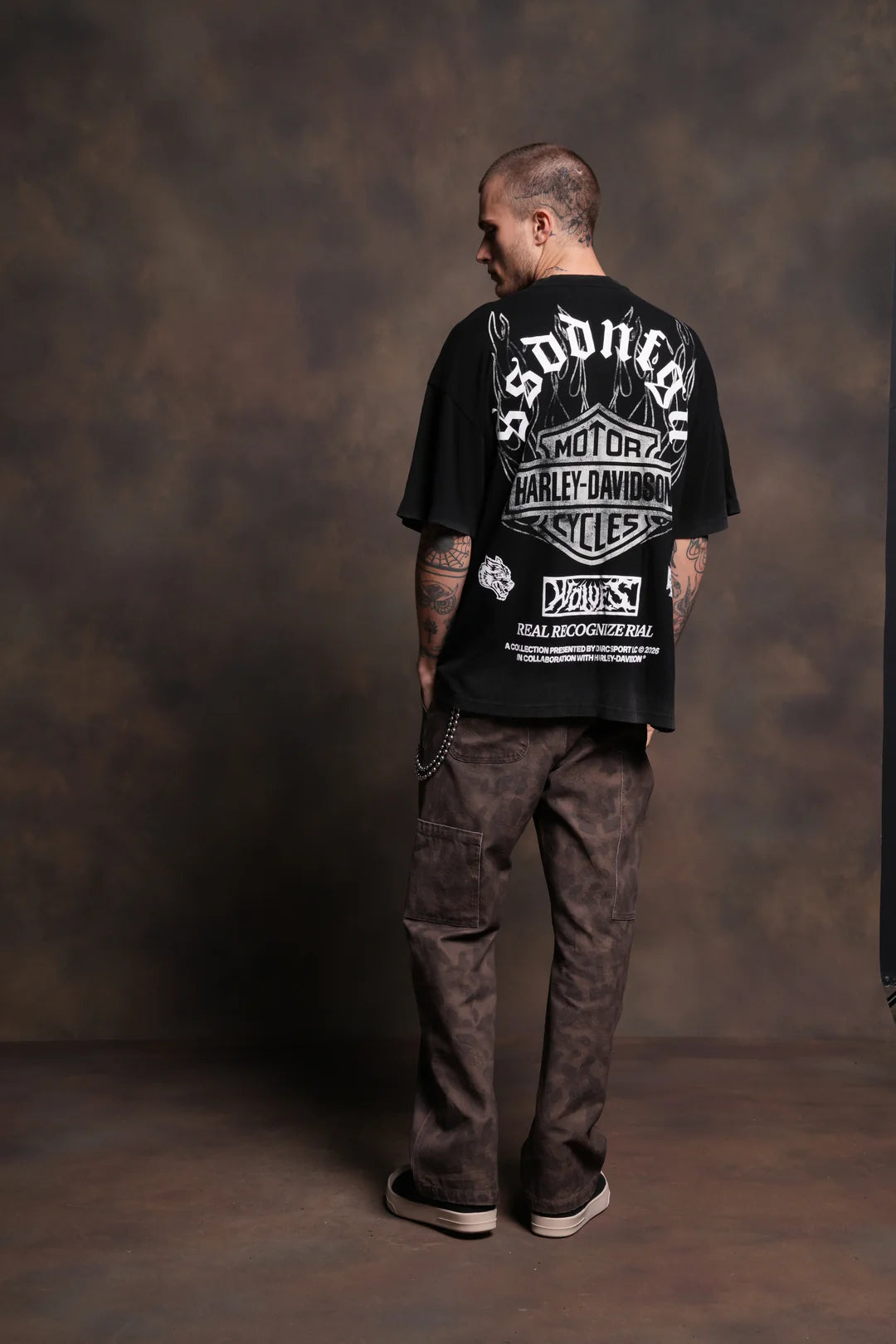 INFERNO WOLF "PREMIUM" OVERSIZED TEE IN BLACK