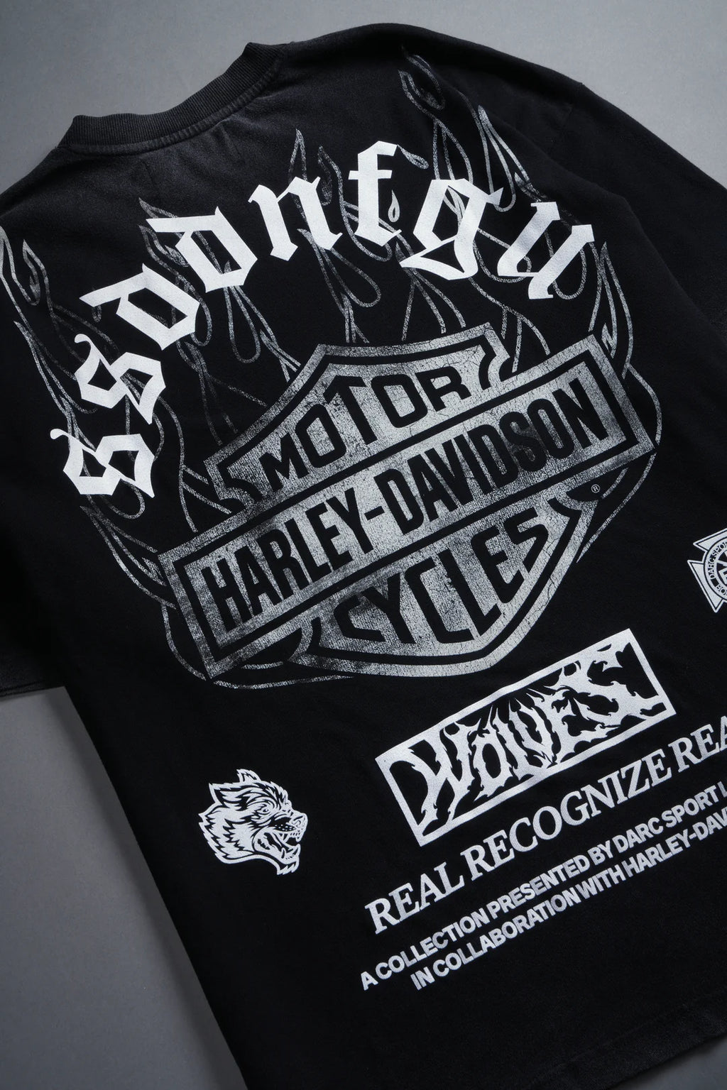 INFERNO WOLF "PREMIUM" OVERSIZED TEE IN BLACK
