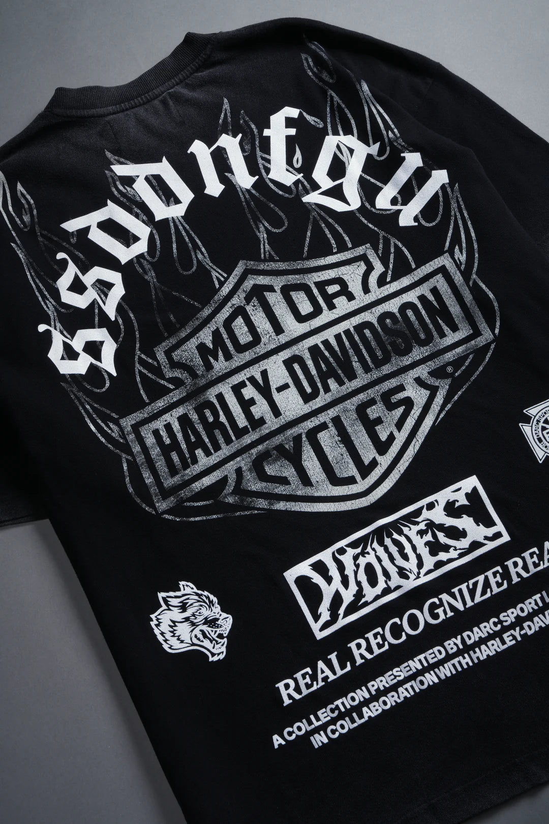 INFERNO WOLF "PREMIUM" OVERSIZED TEE IN BLACK