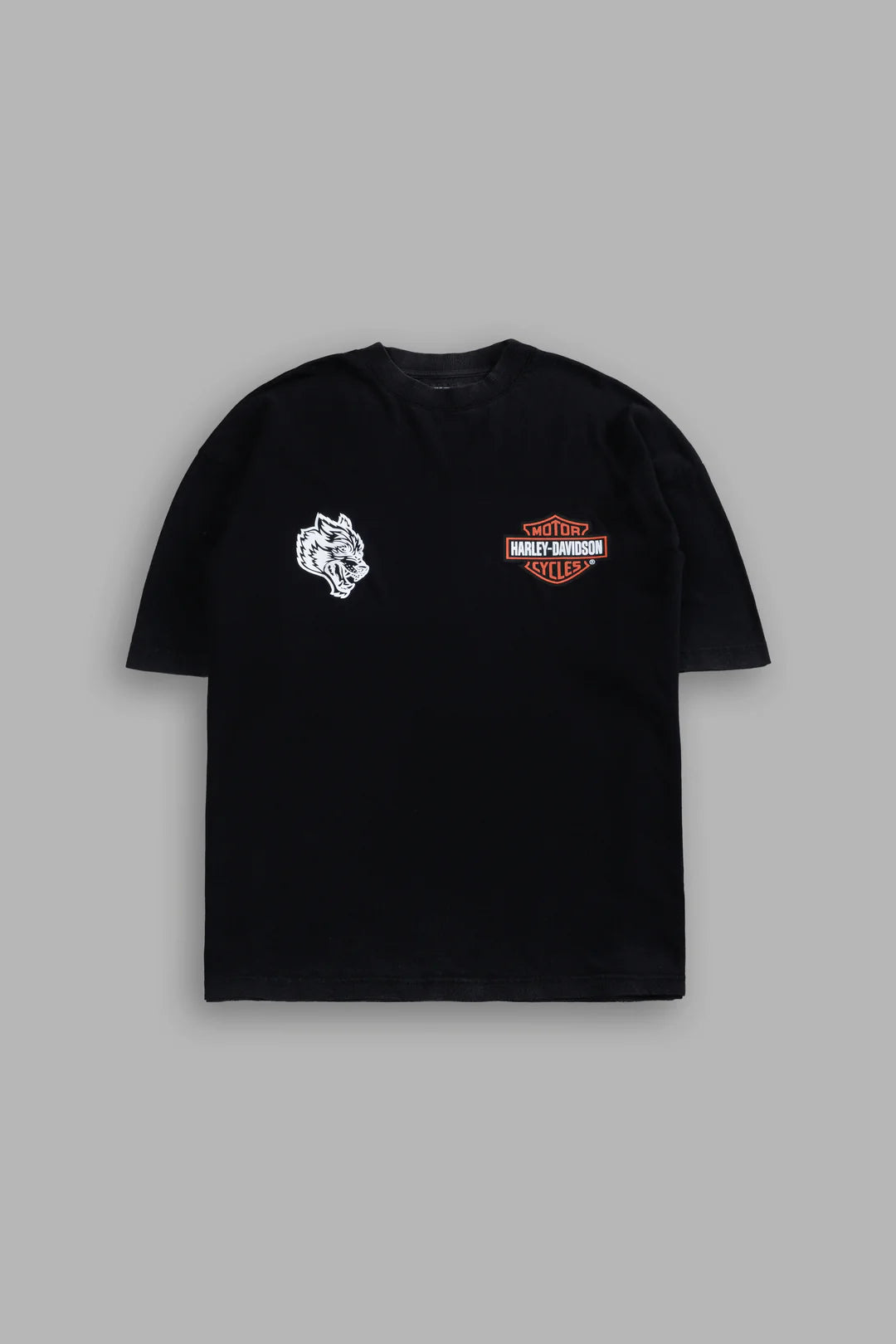 THE SNAKE & THE WOLF "PREMIUM" OVERSIZED TEE IN BLACK